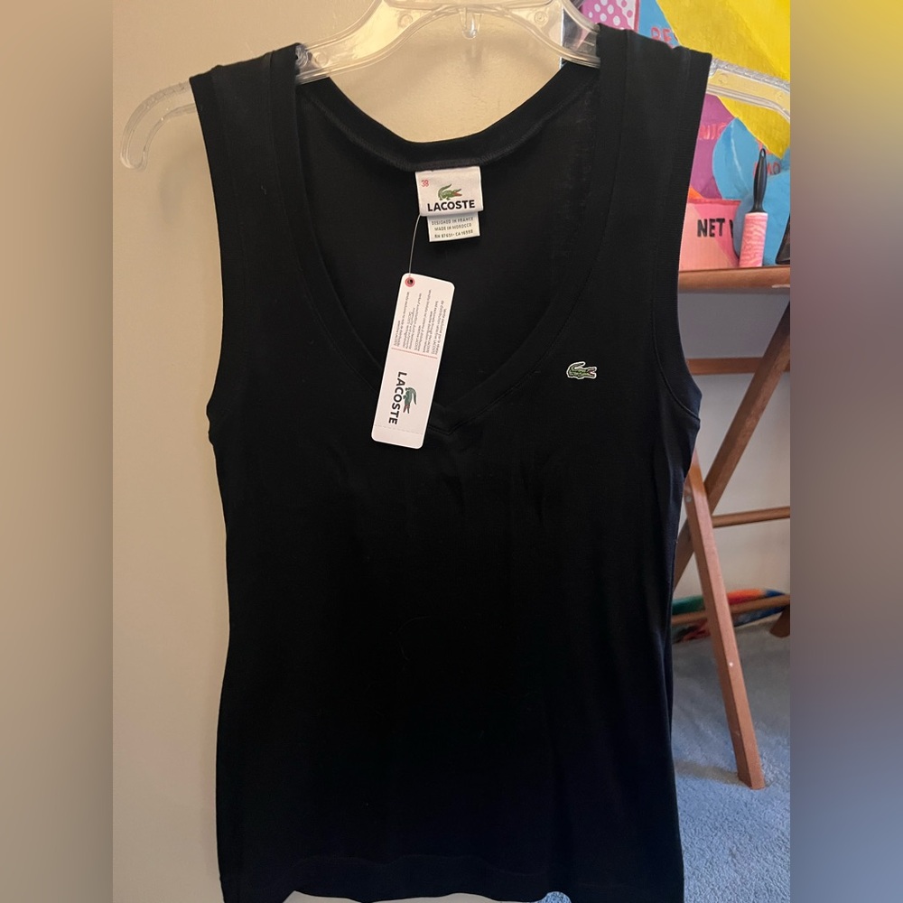 Lacoste Vneck Tank - Brand New never worn!